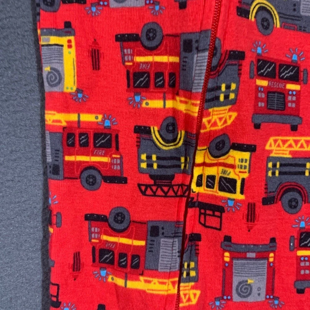 Simple Joys by Carters 12M Set of 2 Baby‎ Boys Footed Pajamas Fire Truck Monster